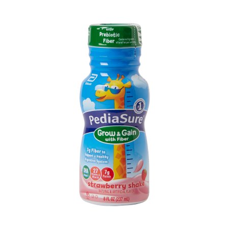 Abbott Nutrition Pediatric Oral Supplement PediaSure® Grow & Gain with Fiber 8 oz. Bottle Liquid Fiber - Case of 24 - 56368-CS