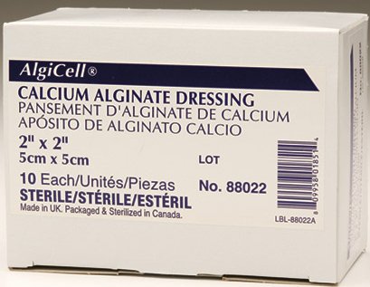 Gentell Alginate Dressing Algicell® 2 X 2 Inch Square - Case of 40 - 88022-CS