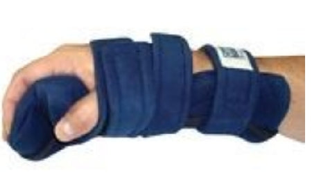 Patterson Medical Supply Hand / Thumb Orthosis ComfySplints™ Foam / Velour Left or Right Hand Navy Blue Medium - Each - 081566819-EA