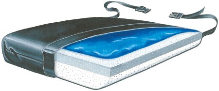 Skil-Care Seat Cushion Thin-Line Ultra 16 W X 16 D X 2-1/2 H Inch Foam / Gel - Each - 754339-EA
