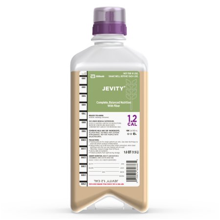 Abbott Nutrition Tube Feeding Formula Jevity® 1.2 Cal with Fiber Unflavored Liquid 1.5 Liter Bottle - Each - 62667-EA