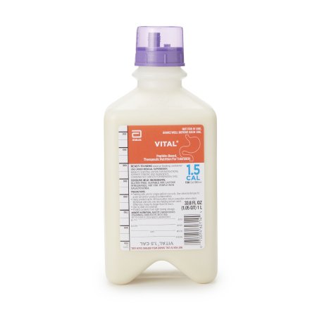 Abbott Nutrition Oral Supplement Vital® 1.5 Cal Vanilla Flavor Liquid 33.8 oz. Bottle - Case of 8 - 62713-CS