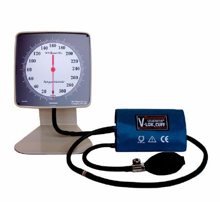 W.A. Baum Aneroid Sphygmomanometer Unit Baumanometer® Adult Polyester 23 - 40 cm Desk Model - Each - 0920-EA
