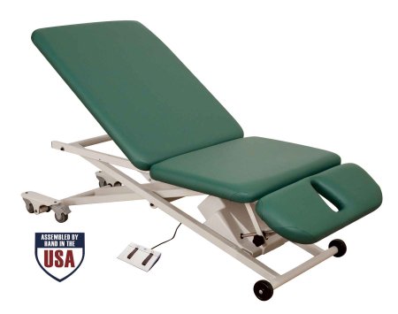 Oakworks Physical Therapy Table With Locking Casters PT300 Series Foot Control, Power Height - Each - 69125-T20-EA