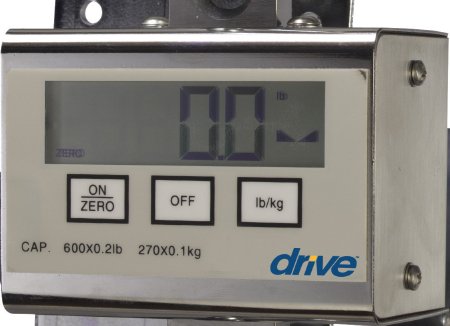 Drive Medical Lift Scale Digital Remote Display 600 lbs. Capacity Battery Operated - Each - 13046-HD-EA