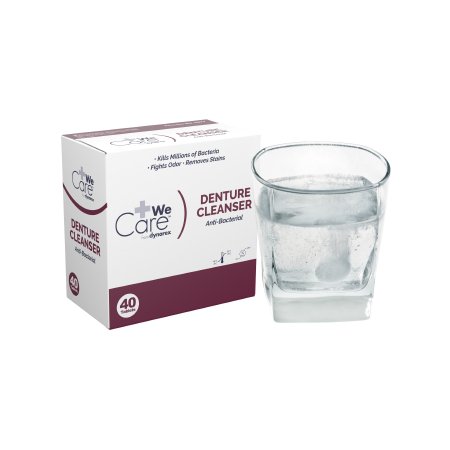 Dynarex Denture Cleaner We Care™ from Dynarex® - Box of 40 - 4877-BX