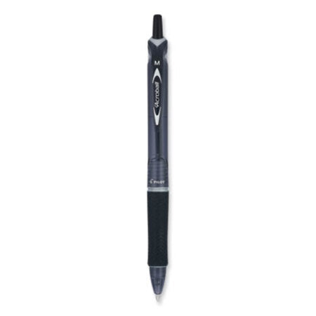 Pilot® Acroball Colors Advanced Ink Ballpoint Pen, Retractable, Medium 1 mm, Black Ink, Black Barrel - DZ/1 - PIL-31821-DZ