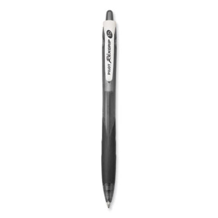 Pilot® RexGrip BeGreen Ballpoint Pen, Retractable, Medium 1 mm, Black Ink, Black Barrel, Dozen - DZ/1 - PIL-32370-DZ