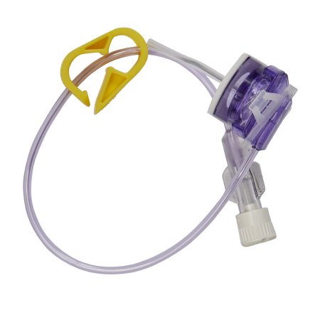 BD Huber Infusion Set PowerLoc® EZ 20 Gauge 1 Inch 7 Inch Tubing Without Port - Each - SHW20-100-EA