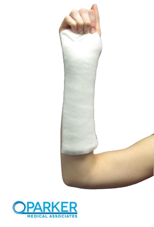 Carolina Narrow Fabric Padded Precut Splint Parker Splint™ 2 X 12 Inch Fiberglass White - Box of 10 - PS212PC-BX