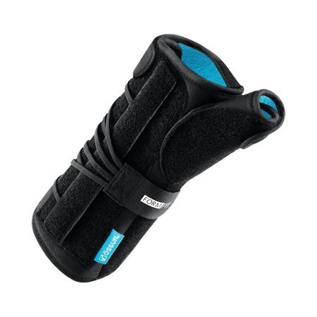 Ossur Wrist Brace with Thumb Spica Ossur® Formfit® Aluminum / Copper / Cotton / Polyamide / Polyester / Polyurethane Right Hand Black One Size Fits Most - Each - B-253503109-EA
