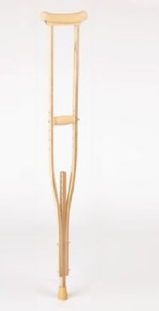 Patterson Medical Supply Underarm Crutches Sammons Preston® Wood Frame Extra Tall Adult 350 lbs. Weight Capacity - Pair - 081585405-PR