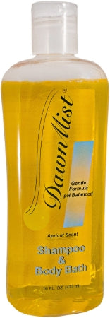 Donovan Industries Shampoo and Body Wash DawnMist® 16 oz. Flip Top Bottle Apricot Scent - Case of 12 - MS16-CS