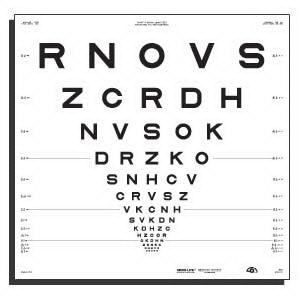 Good-Lite Eye Chart Good-Lite® 13 Foot Distance Acuity Test - Each - 500018-EA