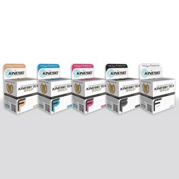 Patterson Medical Supply Kinesiology Tape Kinesio® Tex Gold™ FP Black 2 Inch X 5-1/2 Yard Cotton NonSterile - Box of 6 - 081605120-BX