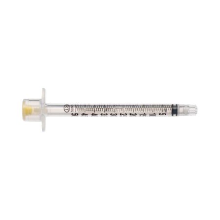 Retractable Technologies Safety Insulin Syringe with Needle VanishPoint® 0.5 mL 5/16 Inch 30 Gauge Retractable Safety Needle Regular Wall - Case of 800 - 15271-CS