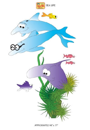Clinton Industries Sea Life Wall Sticker - Each - 08-CC-EA