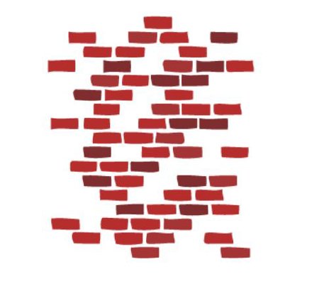 Clinton Industries Clinton Kids® 1 Each Brick Wall Picture Sticker - Each - 02-CC-EA
