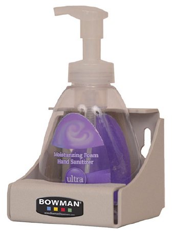 Bowman Manufacturing Universal Bottle Holder BOWMAN® Quartz Beige ABS Plastic Manual 1 Bottle Wall Mount - Each - BW100-0212-EA