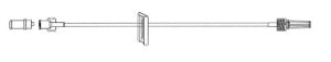 Advanced Medical Systems IV Extension Set Micro Bore 7 Inch Tubing Without Filter - Case of 100 - BN-762-CS