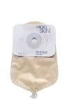 Cymed Urostomy Pouch MicroSkin® One-Piece System 9 Inch Length 1-1/8 Inch Stoma Drainable Flat, Pre-Cut - Box of 10 - 86329W-BX