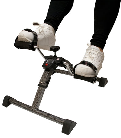 Fabrication Enterprises Pedal Exerciser CanDo® Portable Adjustable Resistance Levels 12 X 17 X 22 Inch Black / Silver - Each - 10-0718-EA