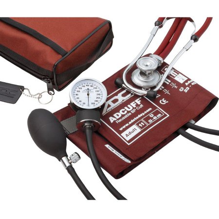 American Diagnostic Corp Reusable Aneroid / Stethoscope Set Pro's Combo II® DH 23 to 33 cm Adult Cuff Dual Head General Exam Stethoscope Pocket Aneroid - Each - 768-670-11AR-EA