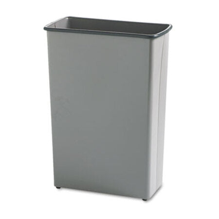 Safco® Square and Rectangular Wastebasket, 88 qt, Steel, Charcoal - Each - SAF-9618CH-EA