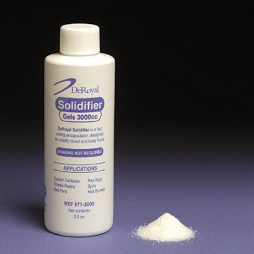 DeRoyal Fluid Solidifier 9,000 cc Bottle 9.5 oz. - Case of 12 - 71-9000-CS