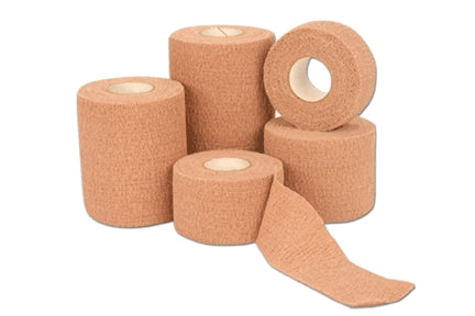 Andover Coated Products Cohesive Bandage CoFlex®Â·LF2 6 Inch X 5 Yard Self-Adherent Closure Tan NonSterile 20 lbs. Tensile Strength - Case of 12 - 9600TN-012-CS