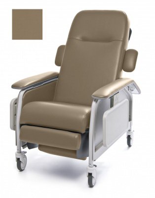 Graham-Field Clinical Care 3-Position Recliner Lumex® Taupe Patriot Plus Fabric Four Tente® Swivel Caster, Three Locking Caster - Each - FR577RG8584-EA