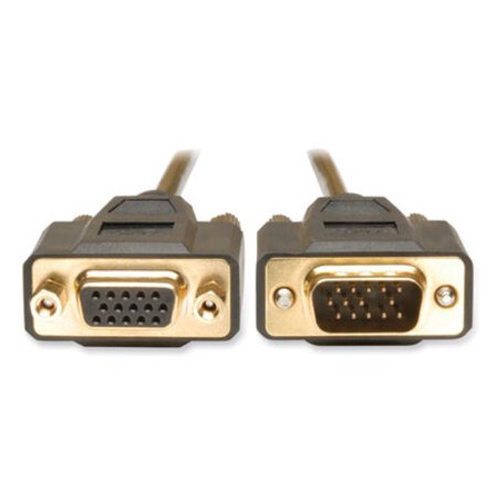 Tripp Lite VGA Monitor Extension Cable, 10 ft, Black - Each - TRP-P510010-EA