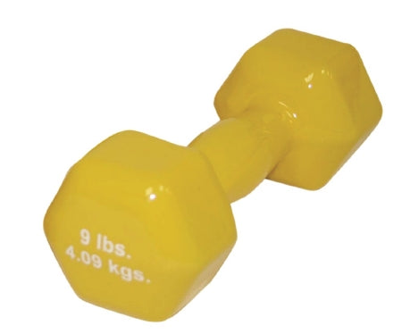 Fabrication Enterprises Dumbbell Hexagon Heads CanDo® 9 lbs. - Each - 10-0558-EA