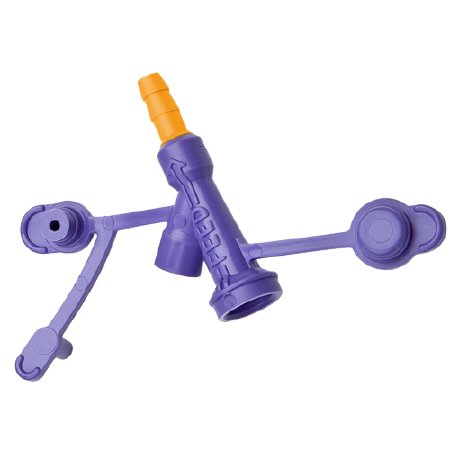 Cardinal Y-Port/PEG Adapter Kangaroo™ Orange, 16 Fr. - Each - 8884751622-EA