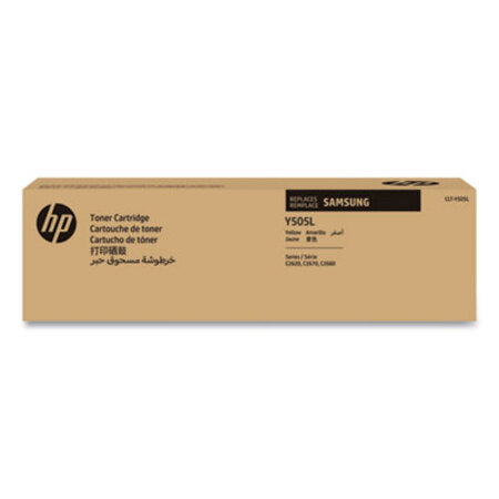 Samsung SU514A (CLT-Y505L) Toner, 3,500 Page-Yield, Yellow - Each - HEW-SU514A-EA