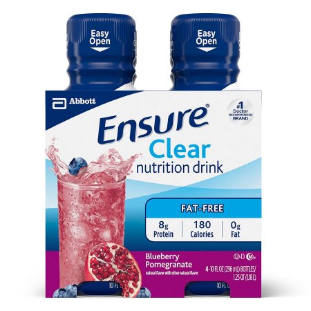 Abbott Nutrition Oral Supplement Ensure® Clear Blueberry Pomegranate Flavor Liquid 10 oz. Bottle - Each - 56500-EA