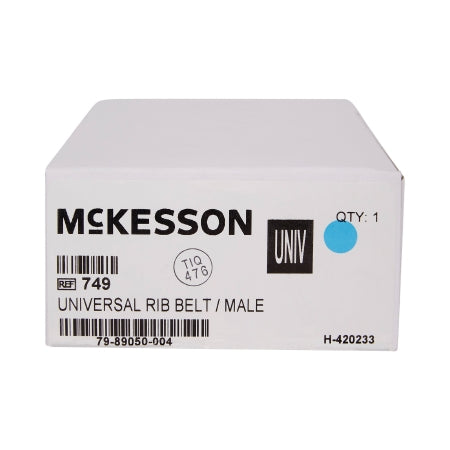 McKesson Rib Belt McKesson One Size Fits Most Hook and Loop Closure 6 Inch Height Adult - Each - 749-EA