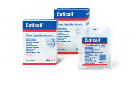 BSN Medical Impregnated Contact Layer Dressing Cuticell® Square Sterile - Box of 10 - 7253900-BX