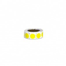 First Healthcare Products Blank Label Tape Label Dot Yellow Vinyl 1/2 Diameter - Roll of 1 - 5154-03-RL