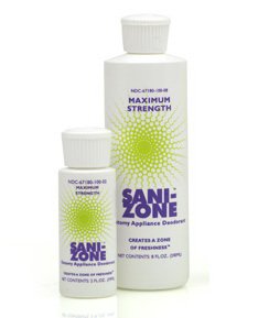 Anacapa Technologies Ostomy Appliance Deodorant Sani-Zone™ 8 oz., Liquid State, Fragrant Odor, Clear Pale Yellow Color, 94°F Flash Point, 0.98 to 0.99 Specific Gravity - Case of 12 - 1008-OD-CS