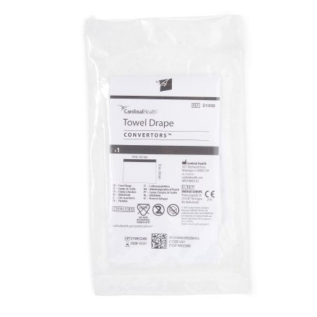 Cardinal General Purpose Drape Towel Drape 18 W X 12 L Inch Sterile - Case of 1 - D1000-CS