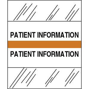 Tabbies Index Tab 1/2 X 1-1/4 Inch Patient Information - Pack of 1 - 54569-PK
