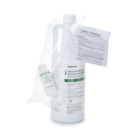 McKesson Glutaraldehyde High-Level Disinfectant REGIMEN® Activation Required Liquid 32 oz. Bottle Max 28 Day Reuse - Each - 341-EA