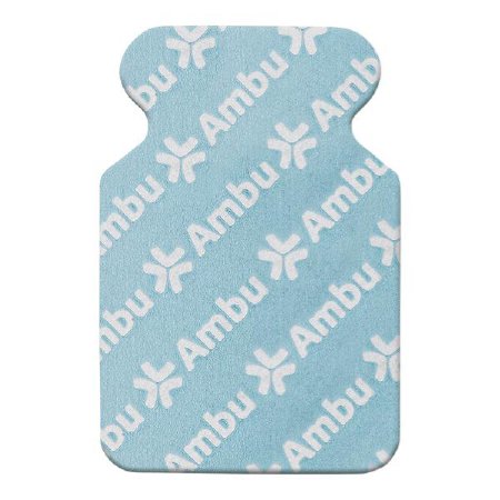 Ambu ECG Resting Electrode Polymer Backing Radiolucent Tab Connector 10 per Pack - Pack of 1 - 0415M-PK