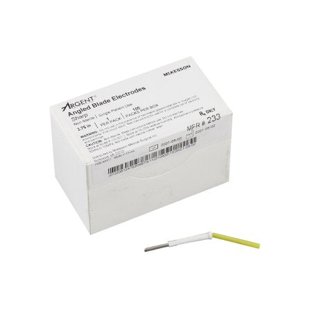 McKesson Dermal Tip Electrode McKesson Argent™ Stainless Steel Blunt Angled Blade Tip Disposable Sterile - Box of 1 - 236-BX
