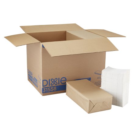 Georgia Pacific Dinner Napkin Dixie® White Paper - Case of 12 - 31558-CS
