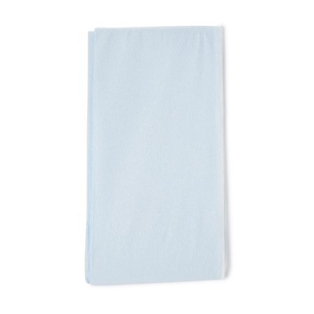 Graham Medical Products Stretcher Sheet Flat Sheet 40 X 90 Inch Blue / White Tissue / Poly Disposable - Case of 50 - 52166-CS