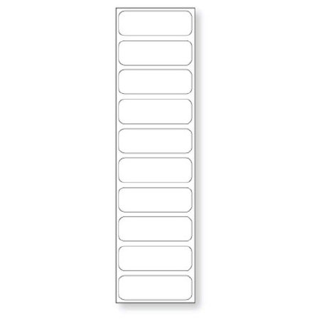 Precision Dynamics Blank Label Anesthesia Label White Synthetic 1/2 X 1-1/2 Inch - Box of 100 - STER-29-BX