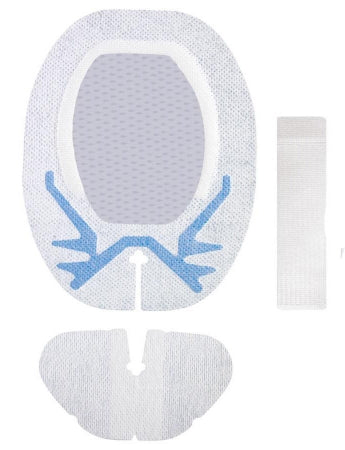 Medline Integrated Securement Dressing Sorbaview SHIELD Fabric / Film 4-5/8 X 6-1/4 Inch Sterile - Case of 50 - SV733UDT-CS