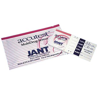 Jant Pharmacal Corp Drugs of Abuse Test Kit Accutest® 10-Drug Panel AMP, BAR, BZO, COC, mAMP/MET, MDMA, MTD, OPI, PCP, THC Urine Sample 25 Tests CLIA Waived - Box of 25 - DS130AC425-BX